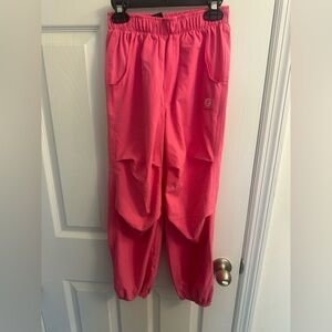 Bebe Sport Girls Kids Size Small 7/8 Pink Pants Hip Hop Dance